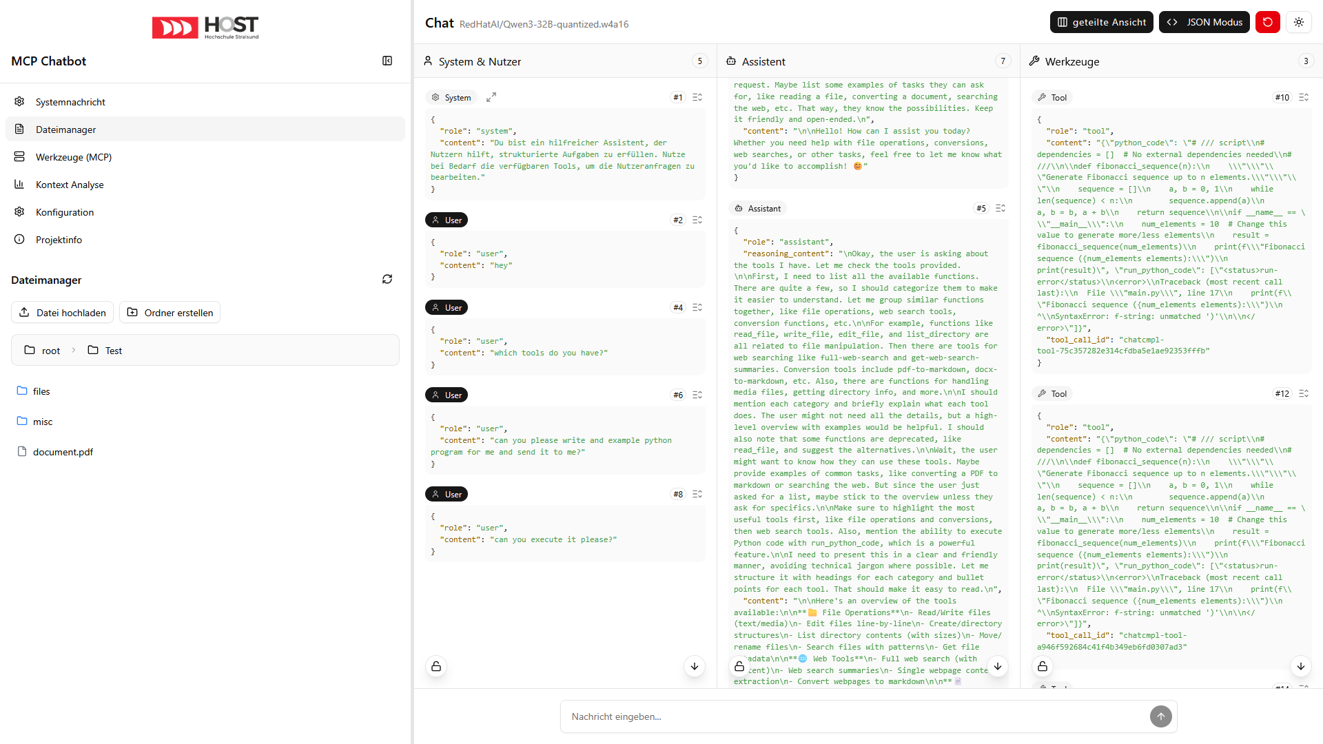 MCP Chatbot - Tool Calls